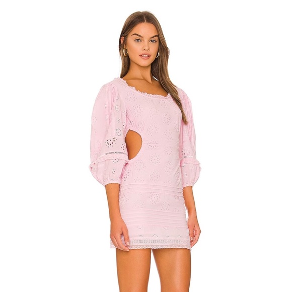 NWOT TULAROSA Genevieve Mini Dress in Peony Pink size small - Picture 3 of 10